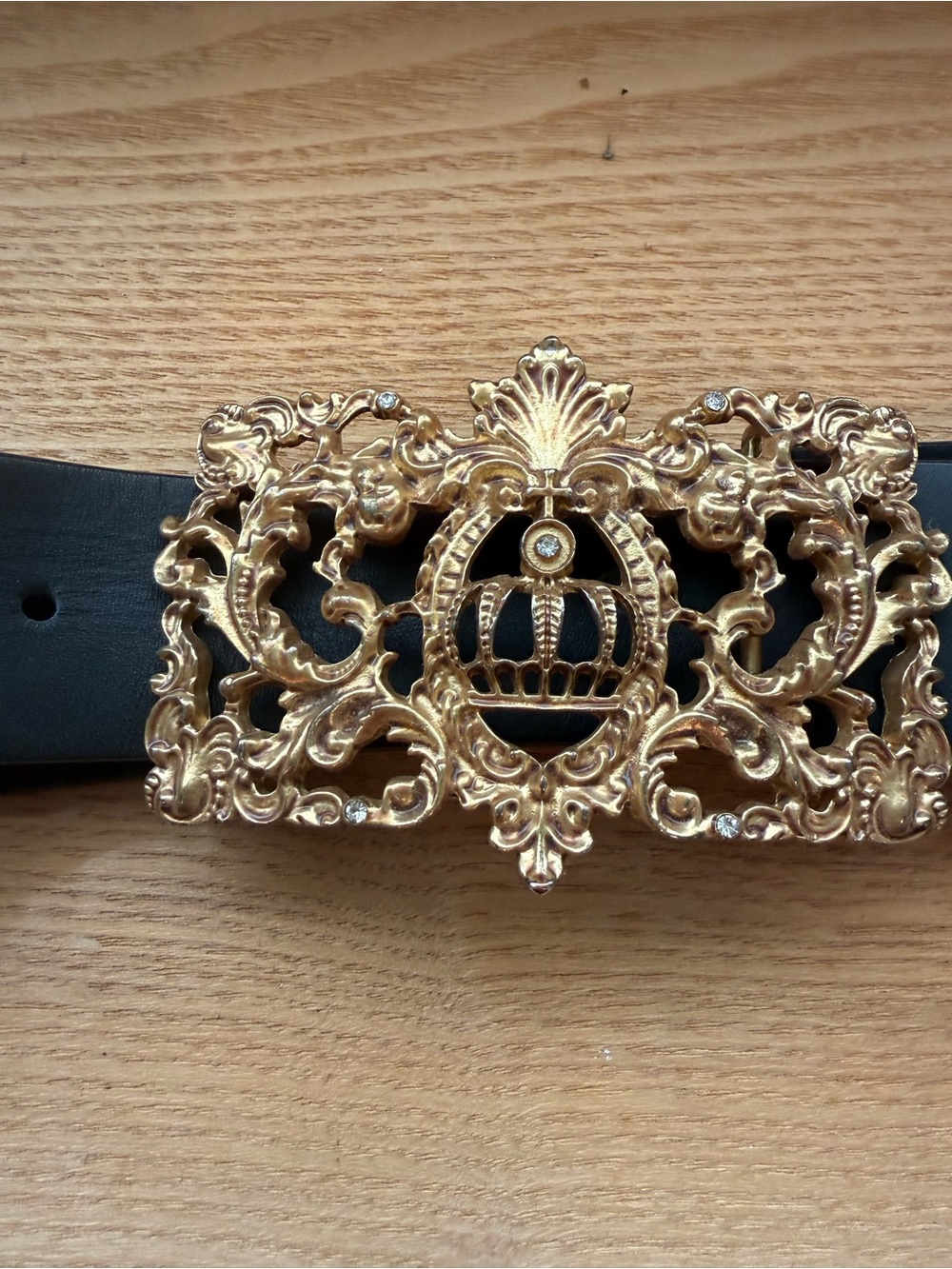 Cabi Crown Belt Gold Buckle size Large